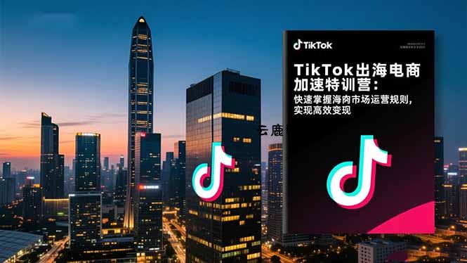 TikTok出海电商加速特训营：快速掌握海外市场运营规则，实现高效变现|云鹿网