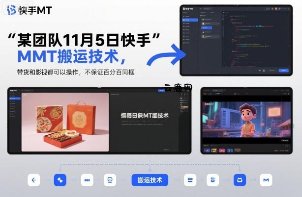 某团队11月5日快手MT搬运技术，带货和影视都可以操作，不保证百分百同框，自测|云鹿网