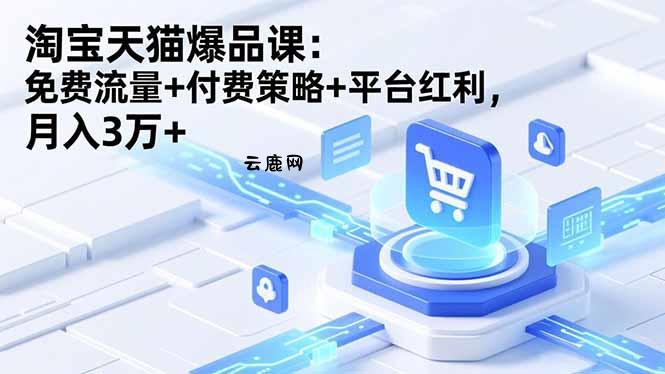 淘宝天猫爆品课(录音+资料|云鹿网