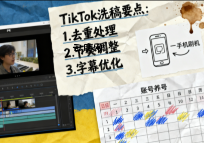 TikTok洗稿剪辑全流程课|云鹿网