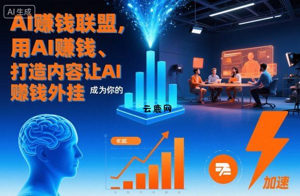 AI賺钱联盟，用AI賺钱、打造内容让AI成为你的賺钱外挂|云鹿网