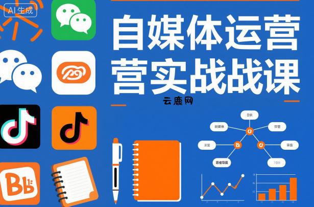 自媒体运营实战课，掌握一套系统的自媒体运营底层方法论，成为优秀的内容创作者|云鹿网