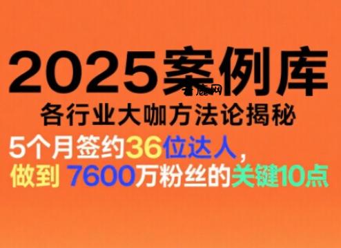 2025案例库，收录各行业大咖的方法论，各行业大咖方法论揭秘|云鹿网