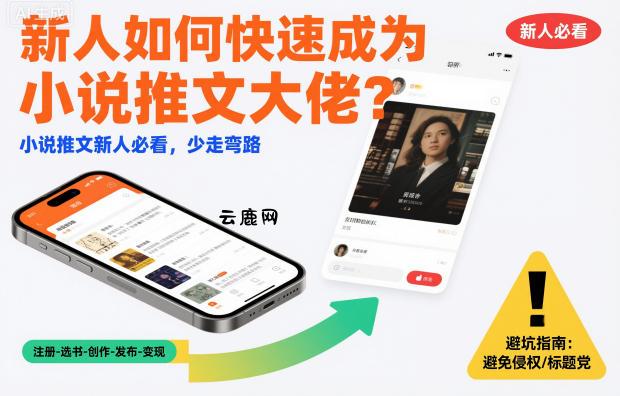 新人如何快速成为小说推文大佬？小说推文新人必看，少走弯路|云鹿网