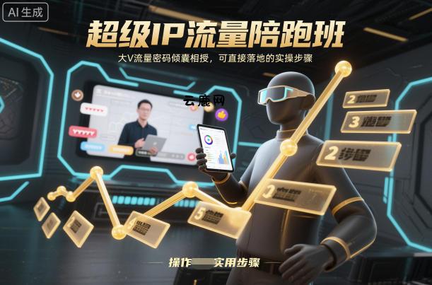 超级IP流量陪跑班，大V流量密码倾囊相授，可直接落地的实操步骤|云鹿网