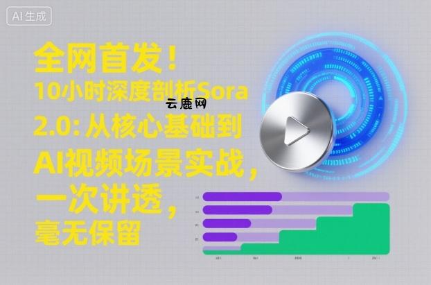 全网首发!10小时深度剖析Sora 2.0:从核心基础到AI视频场景实战,一次讲透,毫无保留