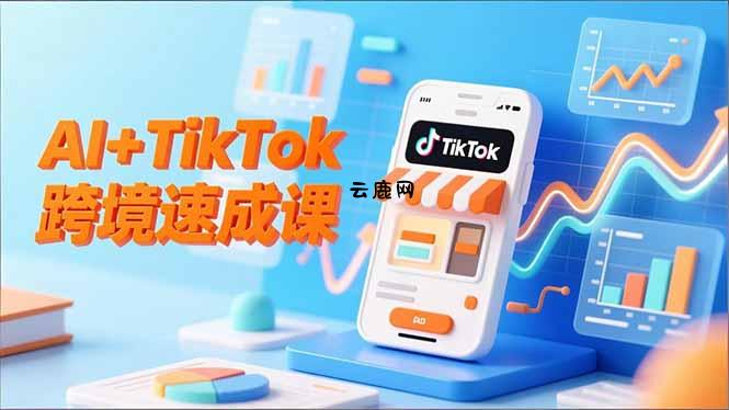 AI+TikTok跨境速成课，智能翻译、店铺定位、流程拆解，7天高效上线运营|云鹿网