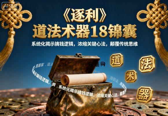 《逐利》道法术器18锦囊，系统化揭示搞钱逻辑，浓缩关键心法，颠覆传统思维(更新)|云鹿网