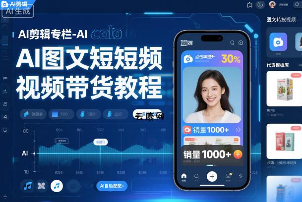 AI剪辑专栏-AI图文短视频带货教程|云鹿网
