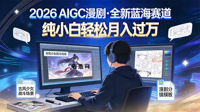 2026年全新蓝海赛道，纯小白轻松月入过万|云鹿网