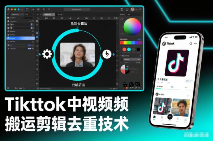 Tiktok中视频纯搬运剪辑去重技术，外来技术，自行测试|云鹿网