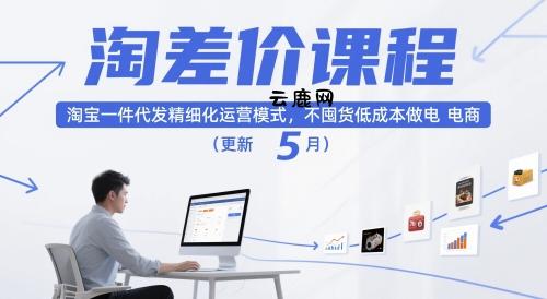淘差价课程,淘宝一件代发精细化运营模式,不囤货低成本做电商(更新12月)